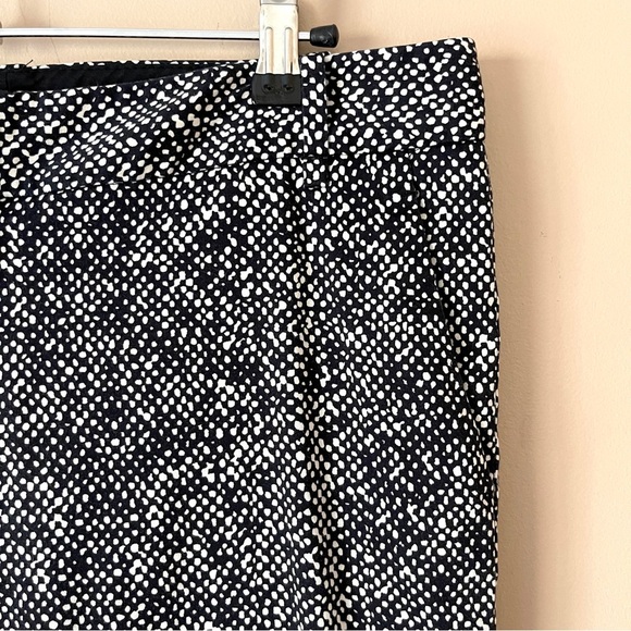 THE LIMITED | Speckled Print Cuffed Cropped Trouser Pants Sz 4 - Picture 3 of 8